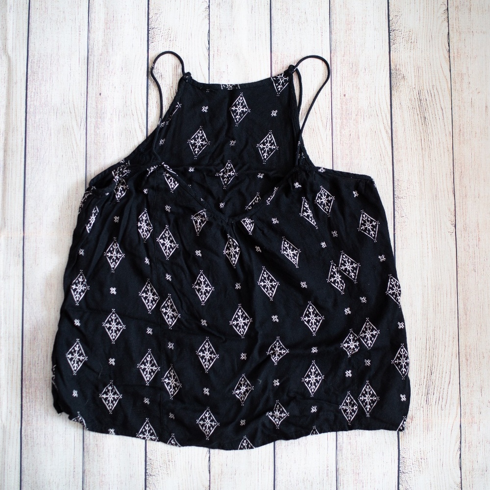 Roxy Black tribal print Tank Top